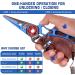 XTOUC Fishing Pliers | Titanium Alloy Clamp Head | Saltwater Resistant | Hook Remover & Line Cutter | Blue & Gray - Buy Online on GoSupps.com