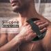HIEERBUS Silicone Body Scrubber Gentle Exfoliating Body Scrubber in Shower Silicone Loofah with Easily Lather Bristles Long Lasting and More Hygienic Than Traditional Shower Loofah 1 Pack Black  - Buy Online on GoSupps.com