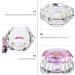 Minkissy Nail Art Dappen Dish Diamond Shape Nail Crystal Bowl with Lid for Nail Acrylic Liquid Powder (Pink) - Buy Online on GoSupps.com