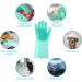KEMOO Reusable Silicone Dishwashing Gloves with Scrubber - Heat Resistant Gloves for Kitchen, Bathroom, and Pet Care (Green) - Buy Online on GoSupps.com