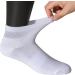 Yomandamor Men's 6 Pairs Non-Binding Ankle Diabetic Socks - Thin Cotton Breathable Size 10-13 White - Comfortable Fit for Sensitive Feet - Buy Online on GoSupps.com