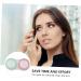 Buy Homsfou Contact Lens Container | Colorful Travel Set & Holder | Durable Plastic Eye Lens Storage | Perfect for International Shipping - Buy Online on GoSupps.com