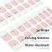 NAILOG Semi Cured Gel Nail Strips 34 pcs Salon-Quality Gel Nail Stickers Long Lasting Nail Wraps for Women with Soft Gel Finish (Yes I Do) - Buy Online on GoSupps.com