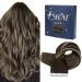 FSHINE 40CM TAPE in hair extension Real hair Drakbraun with platinum blonde which passes to brown human tape in extensions real hair/25g tape extensions real hair hair extension #2/60/2 tape #2/60/2 40cm