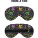 Mardi Gras Printable Sleep Eye Mask - Soft Blindfold with Elastic Strap for Travel & Night Sleeping - Buy Online on GoSupps.com