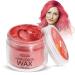 Hair Color Wax Magic Master Keratin Temporary Hairstyle Cream Instant Colored Clay for Men and Women Party Festival Cosplay(Red)
