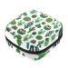 Women's napkin storage bag blooming cactus green plant cactus menstrual cup portable women's bandages storage bags female menstruation first period bag