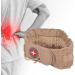 Decompression Back Belt | Lumbar Pressure Relief Belt with Inflator for Walking - Khaki - Buy Online on GoSupps.com