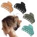 DEEKA 4 PCS Double Row Teeth Hair Claw Clips 2.5 Inches - Matte Clips for Thin, Short Hair - Hair Accessories for Women and Girls, Pack of 4 (Black/Green/Khaki/Blue) - Buy Online on GoSupps.com