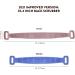 Silicone Back Scrubber for Shower 35.4'' - Exfoliating Bath Body Brush for Men, Women, Non-Binary - Mauve - Buy Online on GoSupps.com