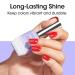 Gellen No Wipe Gel Top Coat - 18ml Tempered Scratch Resistant Clear Finish for DIY Manicure & Nail Salon | Long Lasting High Gloss Top Coat Gel - Buy Online on GoSupps.com
