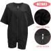 Buy Lurrose Short Sleeve Waterproof Salon Smocks & Hairdressing Capes - Black Nylon Cape for Barbers & Makeup Artists - Buy Online on GoSupps.com