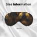 Feather Print Unisex Sleeping Eye Mask | Soft Light-Blocking Comfort | Black - Shop Now | International Shipping - Buy Online on GoSupps.com