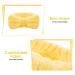 Molain Spa Headband | Bowknot Hair Bands for Women | Coral Fleece Elastic Headband for Washing Face Shower Sports | Yellow - Buy Online on GoSupps.com