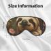 SSIMOO Cute Sloth Soft Sleep Eye Mask - Breathable Eye Patch for Women | Perfect Travel Accessory & Relaxation Gift - Buy Online on GoSupps.com