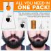 The Neat Guy 5-Piece Beard Catcher Kit - White | Mess-Free Shaving Set with Beard Apron, Comb, Scissor, and Bag | Perfect Fathers Day Gift - Buy Online on GoSupps.com