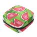 Menstruation pad bag with zipper women's napkin bag tampons collecting bags for women and girls (abstract summer fruits watermelon patterns)
