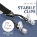 Buy Sencillo Men's Y-Shape Suspenders - 6 Strong Clips in Black | International Shipping Available - Buy Online on GoSupps.com