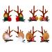 Beaupretty 4 couples Christmas deer antlers Hair clips Cute antlers Christmas hairpins Merry Christmas party Headgear Headgear for Children (style 1) Image 1