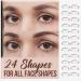 VIOLA HOUSE Eyebrow Stamp Stencil Kit 2 colors in 1 brow pencil powder 1 brush+24pcs eyebrow stamp waterproof long lasting eyebrow tinting powder(Light Brown & Dark Blonde) - Buy Online on GoSupps.com
