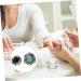 FRCOLOR Nail Art Crystal Cup Mini Crystal Bowl Nail Art Supplies Glass Tumbler with Lid Ring Holder Nail Liquid Cup Manicure Glass Cup Mini Bowl Cups White Crystal With Cover Accessories - Buy Online on GoSupps.com