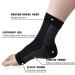 4 Pair Ankle Bandage Compression Socks for Men & Women - Plantar Fasciitis & Heel Spur Relief (Black Size 43-46) - Buy Online on GoSupps.com