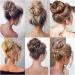 Hair Bun Hairpiece for Women Synthetic Hair Bun Messy Chignon Ponytail Hair Extensions Elastic Rubber Band Scrunchies for Women Blonde Brown Wave Bun Hair Chignons(Q-M2-33) - Buy Online on GoSupps.com