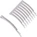 TecUnite 16 Pieces Rhinestone Bobby Pin Metal Hair Clips Clear Crystal Hair Pin Decorations for Lady Women Girls (White)