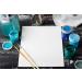 Arteza 8x8 Inch Blank Canvas Boards - Pack of 14, 100% Cotton, Gesso-Primed - Ideal for Acrylic Pouring & Oil Painting - Buy Online on GoSupps.com