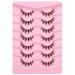 Manga Lashes Natural Look Faux Mink Soft Wispy Tapered End Reusable False Eyelashes - 7 Pairs - Buy Online on GoSupps.com