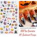 Halloween Nail Art Stickers Xcreando 5D Embossed Nail Decals Design with Skull Bones Ghost Witch Pumpkin Bat Lips Self-Adhesive Thick DIY 3D Nail Art Supplies for Halloween Days Party Cosplay Decorations 5 Sheets - Buy Online on GoSupps.com