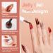 Buy Gellen Jelly Gel Nail Polish Kit - Translucent Sheer Amber & Brown Glitter for Trendy DIY Home Salon Nail Art - Buy Online on GoSupps.com