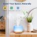 YIKUBEE 500ml Essential Oil Diffuser for Large Rooms - Home Aromatherapy with Cool Mist (Yellow) - Buy Online on GoSupps.com