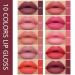 Ownest Beauty KYDA 10-Color Lipstick Set A: Matte Velvet, Glitter Metallic, Long-Wear Lip Glaze - High Pigmented Lipstick Cosmetic - Buy Online on GoSupps.com