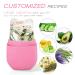 DeliSoul Ice Roller for Face, Eyes & Neck - Upgraded Leak-Proof Silicone Mold for Tightening, De-Puffing & Brightening Skin Care - Reusable Facial Massage Tool in Pink - Buy Online on GoSupps.com
