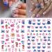 Cute Cartoon Nail Art Stickers - 8 Sheets 3D Self Adhesive Kawaii Designer Decals for Acrylic Nails - DIY Manicure Decorations for Women and Girls - Buy Online on GoSupps.com