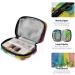 Pfrewn 7 Day Rainbow Watercolor Butterfly Pill Organizer | Portable Weekly Vitamin & Medicine Holder - Travel-Friendly Zipper Pouch - Buy Online on GoSupps.com