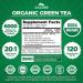 Zazzee USDA Organic Green Tea 20:1 Extract 6000 mg Strength 50% EGCG 98% Polyphenols and 80% Catcehins 120 Vegan Capsules 4 Month Supply Standardized and Concentrated 20X Potency Non-GMO - Buy Online on GoSupps.com