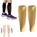 Royalaura Medical Grade Compression Stockings - Medical Calf Compression Sleeve Socks Varicose Vein Compression Stockings Footless Compression Leggings Socks for Men And Women (M Yellow) M Yellow