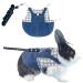 Adjustable soft rabbit dishes pet rabbit dishes rabbit dishes leash set adjustable rabbit leash for small animals rabbits cats guinea pig (m blue) blue M