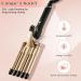 5 Barrel Curling Iron Wand - Ceramic Tourmaline Fast Heating Adjustable Temperature Portable Hair Waver Crimper (Champagne) - Perfect for International Shipping - Buy Online on GoSupps.com