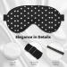 Black & White Big Dot Print Sleep Mask | Soft Eye Mask for Comfortable Sleep | Ideal for Men & Women | Travel-Friendly Sleep Mask - Buy Online on GoSupps.com