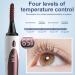 Electric Heated Eyelash Curler - Double-Sided Anti-Burn 4 Temp Settings Rechargeable with Comb - International Shipping Available - Buy Online on GoSupps.com