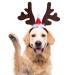 Naler dogs cat Christmas reindeer anti -headdress headwear headwear Christmas costume dog costume cat costume adjustable moose headgear 4313 red