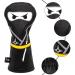 Ninja Design Golf Club Headcover - Magnetic Closure, Premium Leather, Elegant Embroidery - For 3 Wood, Driver, Fairway Wood, Hybrid, Blade & Mallet Putter - 1pc - Buy Online on GoSupps.com