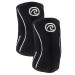 Rehband elbow bandage made of 5mm SBR/Neopren elbow Sleeve for strength sports anatomical design slippery & tight -fitting for women & men XS Schwarz - 1 pair