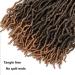 Dorsanee 14 Inch Faux Locs Crochet Hair 7 Packs 1B/27 - Pre-looped Distressed Goddess Locs for Black Women - Buy Online on GoSupps.com