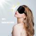 2 Pack Silk Sleep Masks for Men and Women - Adjustable Straps, Comfortable Night Blindfold for Sleeping, Travel, Yoga - Black & Pink - Buy Online on GoSupps.com