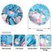 COOLCHI 3 Pack Satin Silk Bonnet Sleep Caps for Women - Blue, White, Purple | Elastic Band Night Sleeping Head Cover for Long Braids, Curly Natural Hair - Buy Online on GoSupps.com