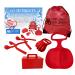Unplugged Explorers 6 pc. Ultimate Snow Toys kit, Winter Sports- 1 Red Sled, Snow Brick Maker, Snow Digger & Snow Mold, 2 Snowball Makers (1 Free) 1 Oversized Winter Toys Storage Gift Box